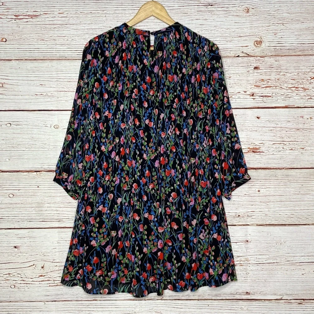 NWT Zara The Annie Dress Floral Pleated Dress Sz M - Picture 6 of 16